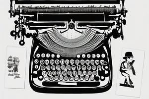 Typewriter tattoo idea