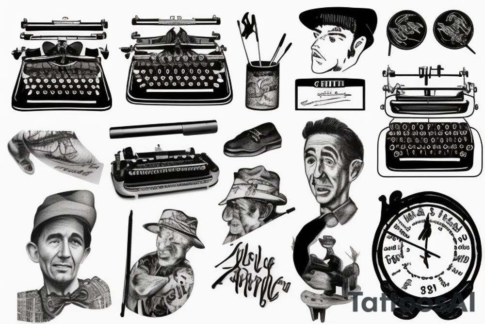 Typewriter tattoo idea