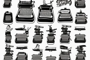 Typewriter tattoo idea