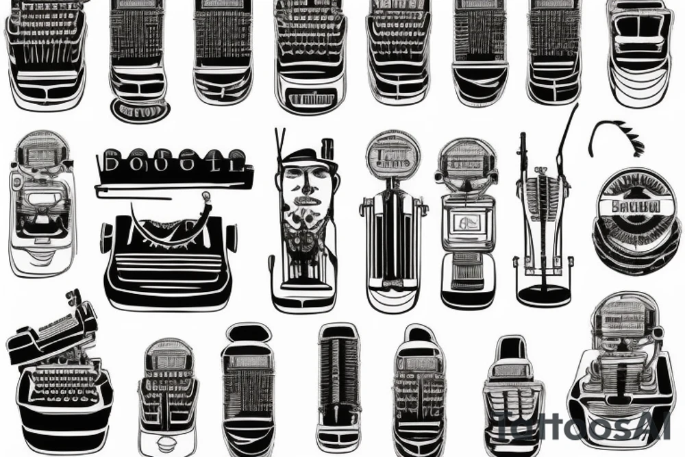 Typewriter tattoo idea