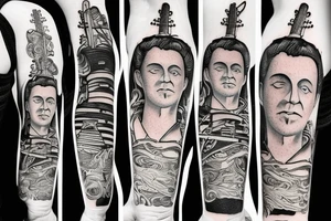 Acoustic guitar tattoo idea