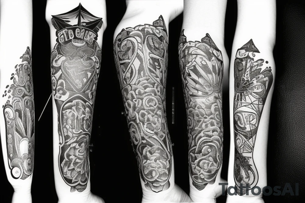Guitar picks tattoo idea