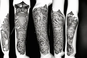 Guitar picks tattoo idea