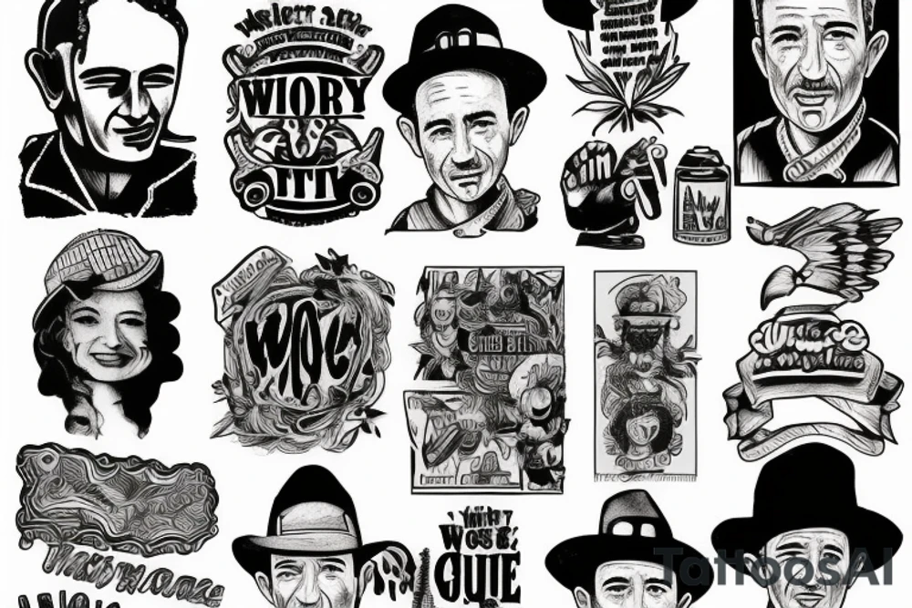 Woody Guthrie tattoo idea