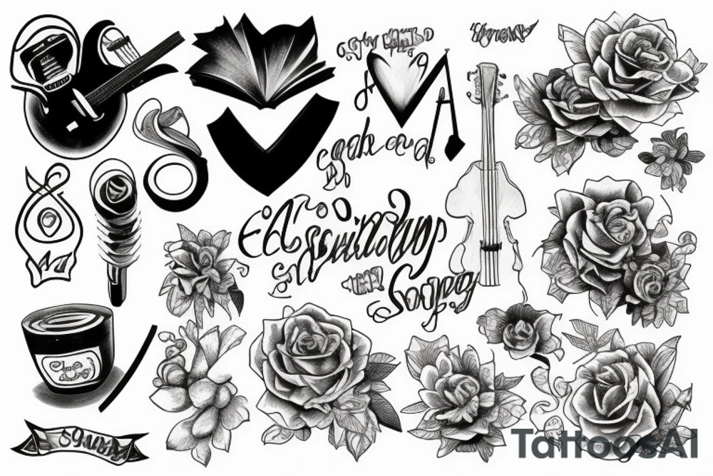 Songwriting tattoo idea
