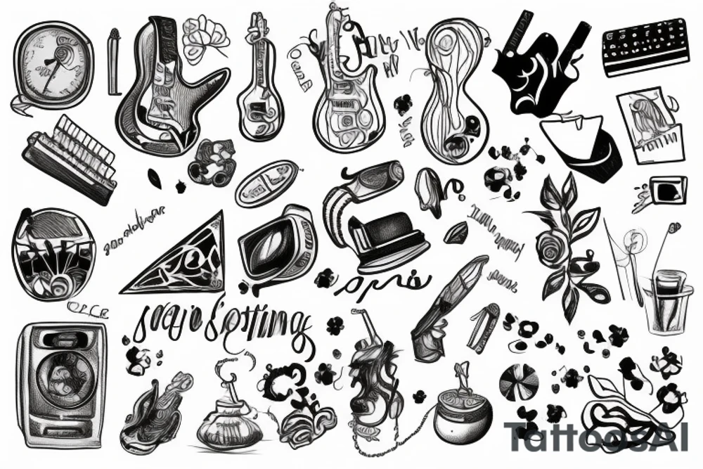 Songwriting tattoo idea