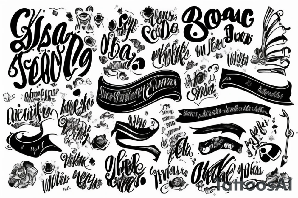 Songwriting tattoo idea