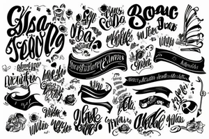 Songwriting tattoo idea