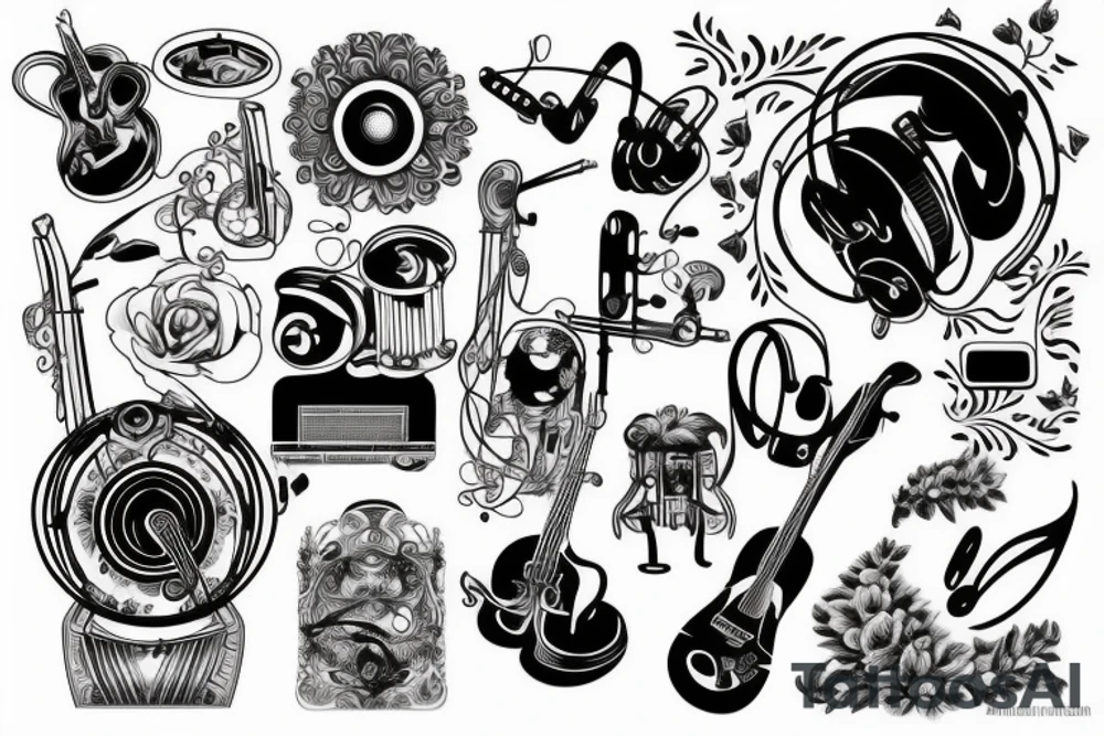 Music tattoo idea