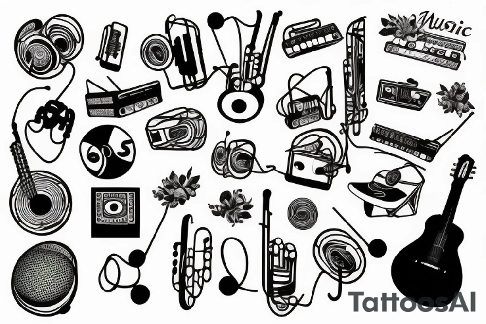 Music tattoo idea