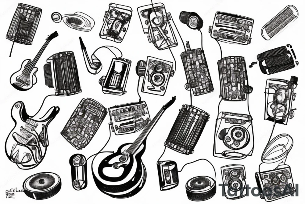 Music tattoo idea