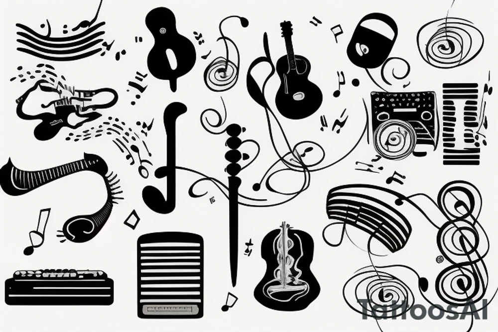 Music tattoo idea