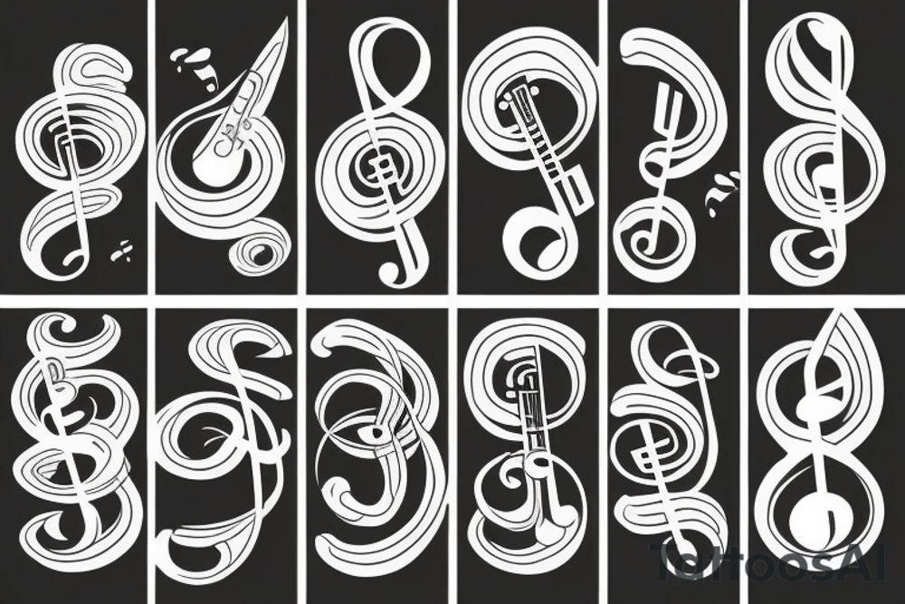 Music tattoo idea
