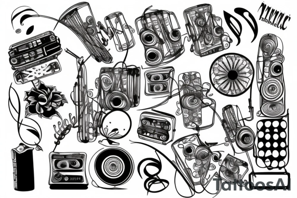 Music tattoo idea