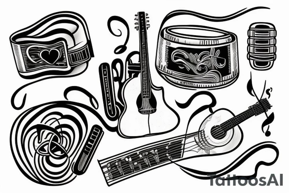 Music tattoo idea
