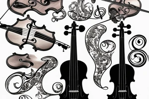 Violin tattoo idea