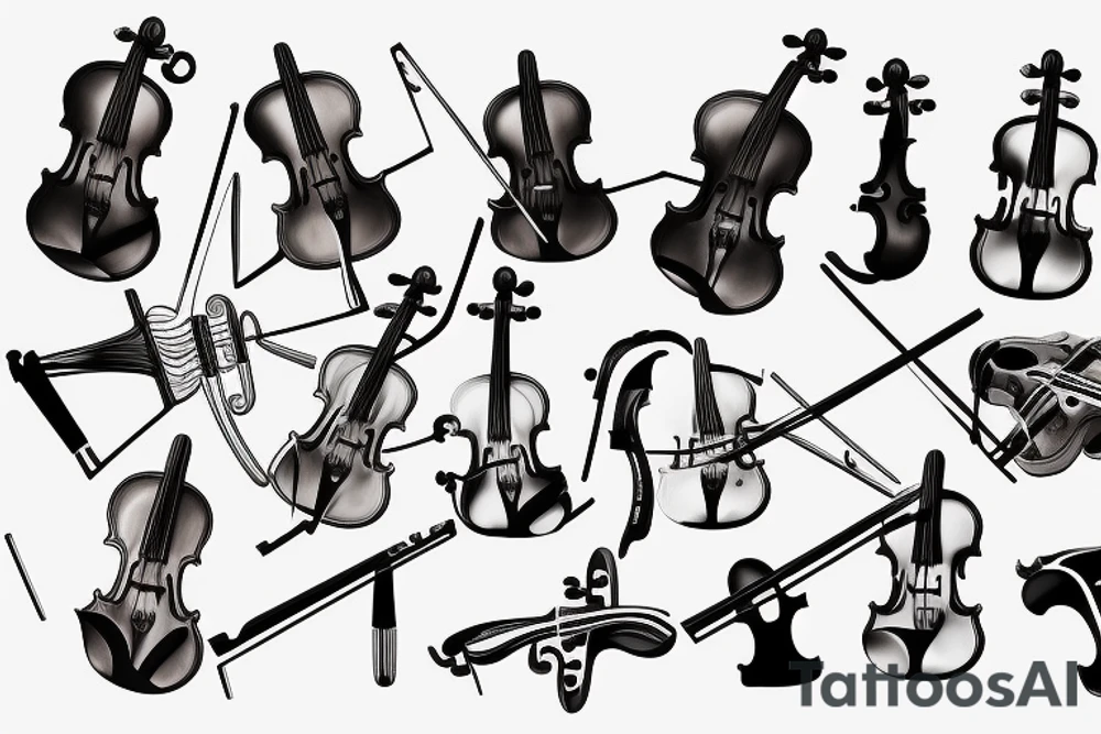 Violin tattoo idea