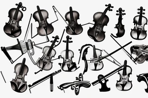 Violin tattoo idea