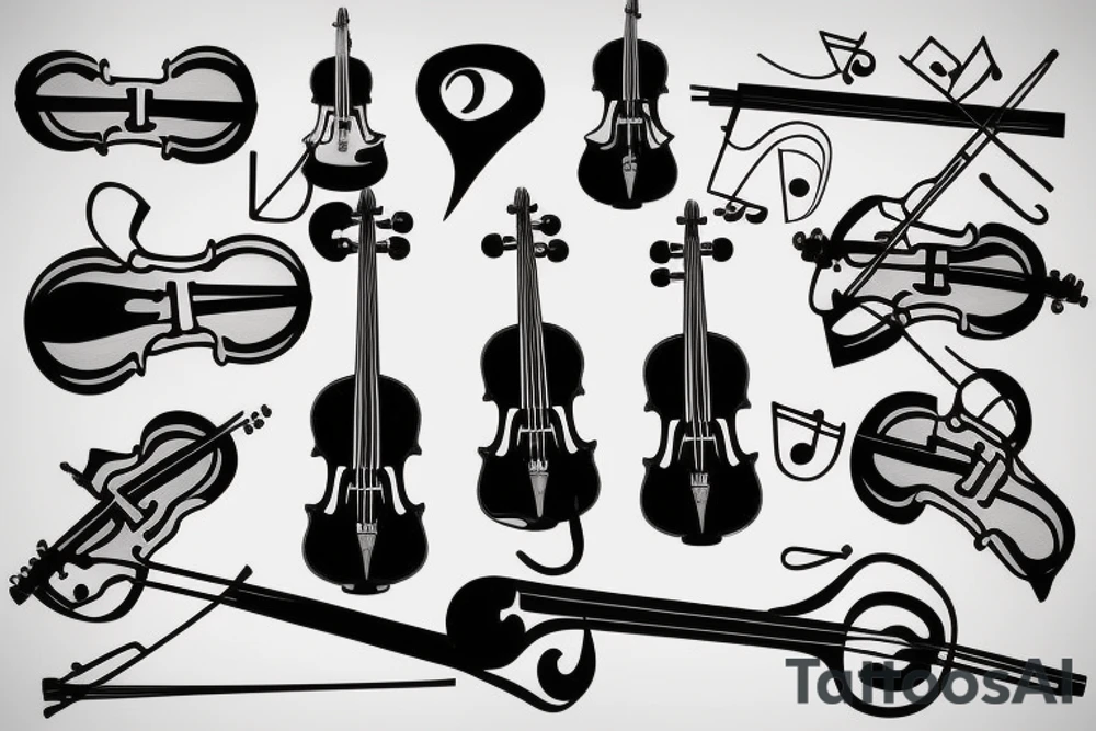 Violin tattoo idea