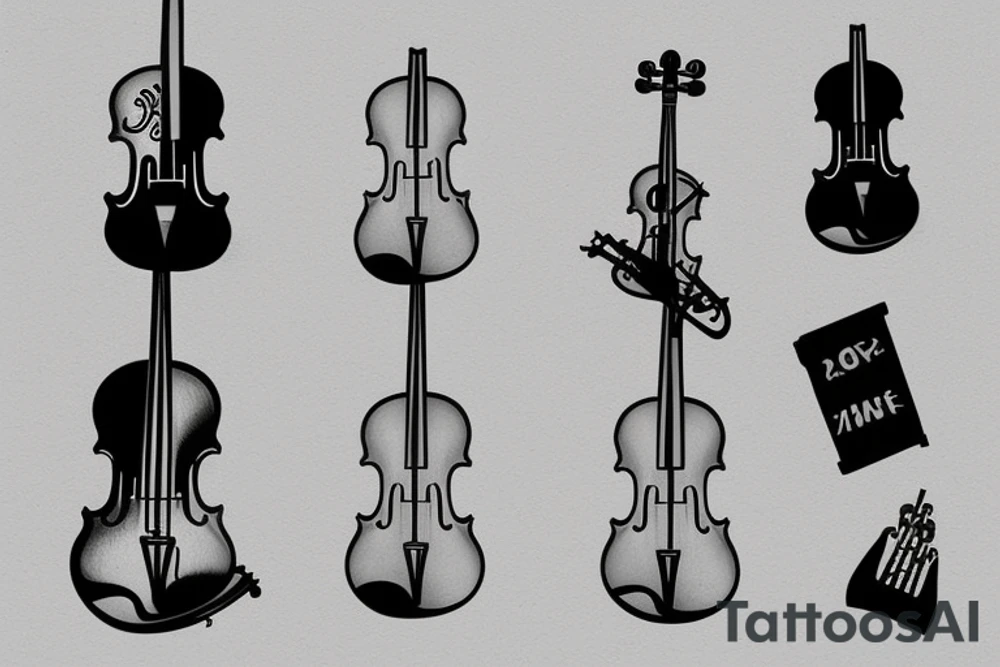Violin tattoo idea