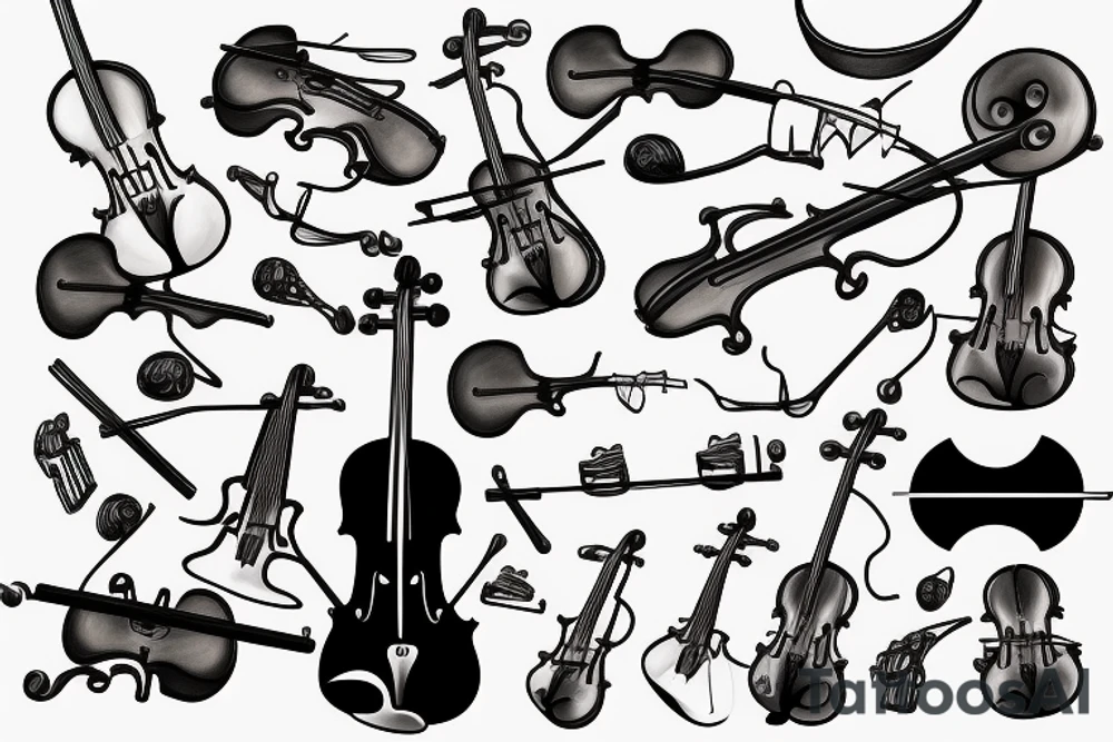 Violin tattoo idea