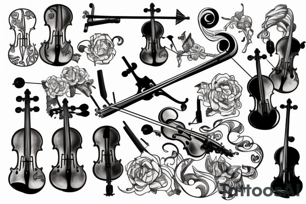 Violin tattoo idea