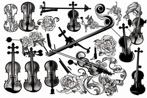 Violin tattoo idea