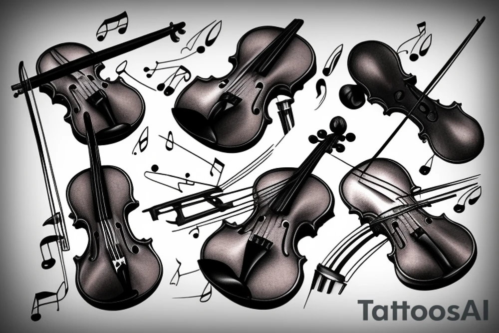 Violin tattoo idea