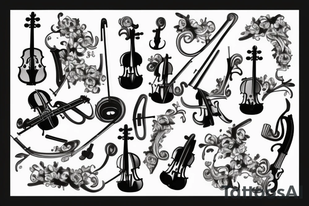 Violin tattoo idea