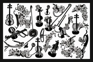 Violin tattoo idea