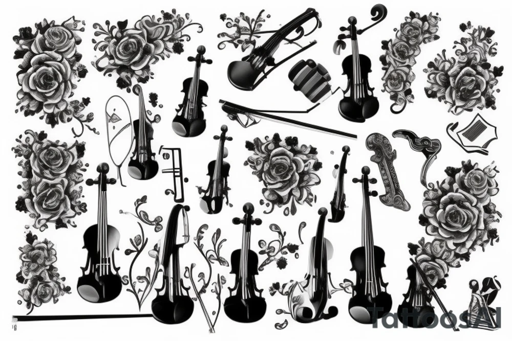 Violin tattoo idea