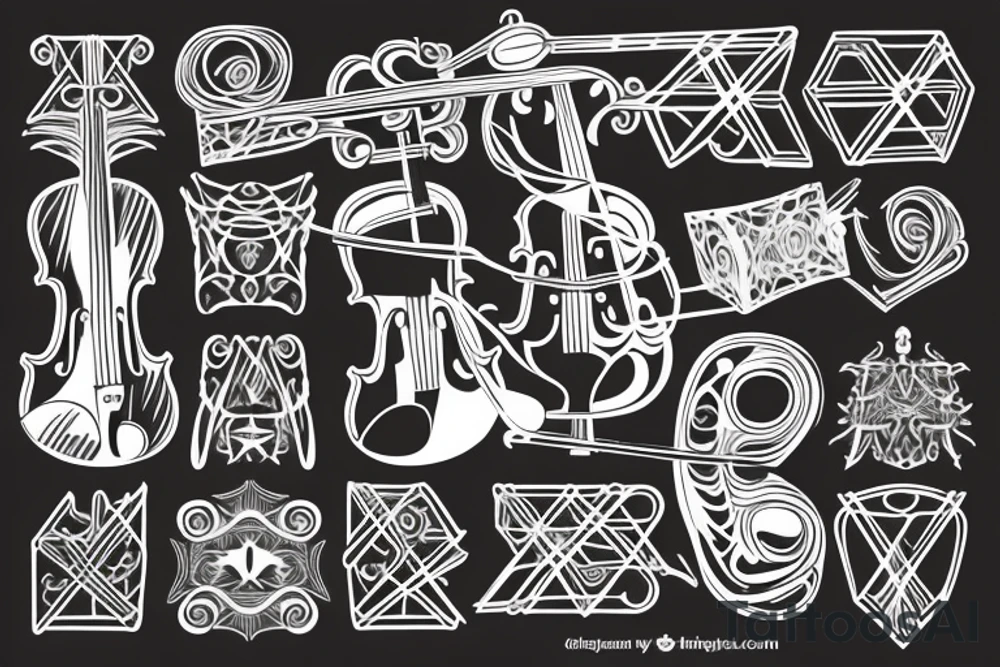 Violin tattoo idea