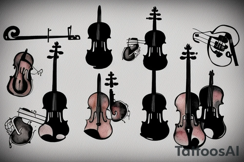 Violin tattoo idea