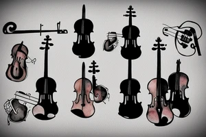 Violin tattoo idea