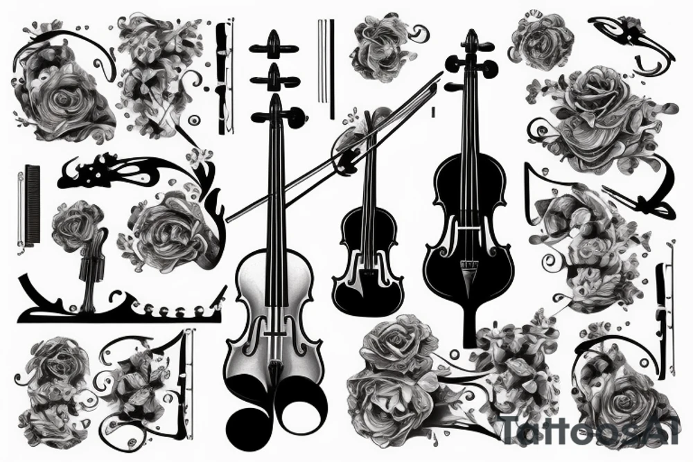 Violin tattoo idea