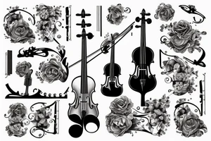Violin tattoo idea