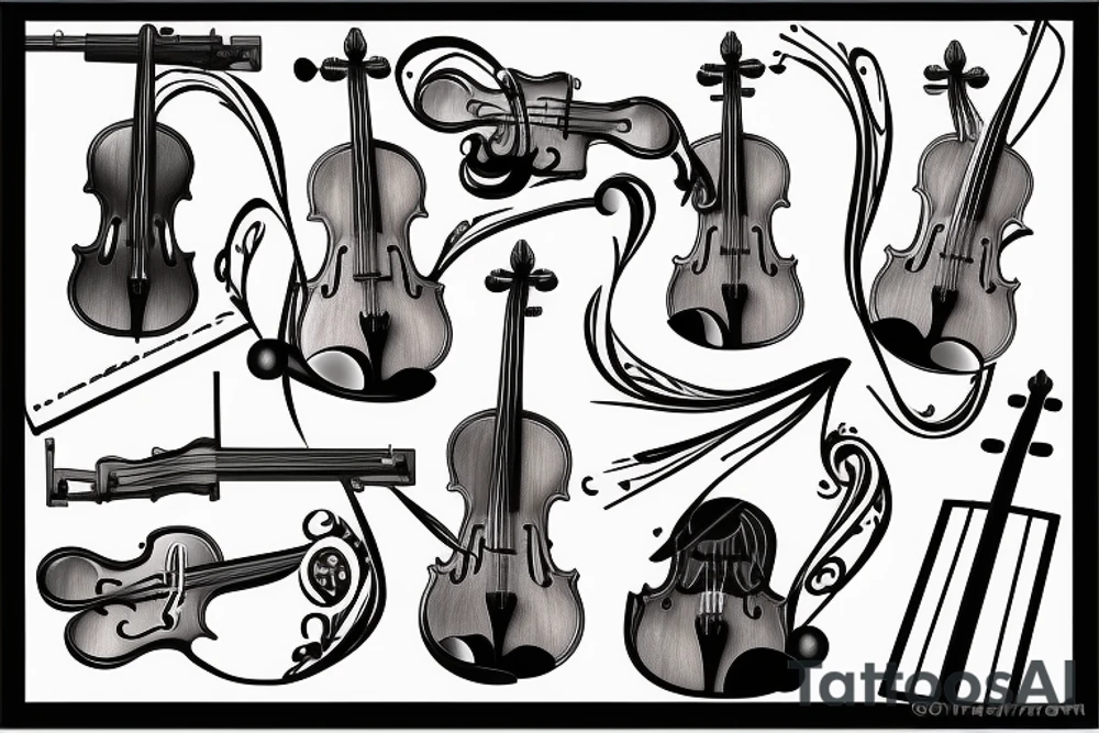 Violin tattoo idea