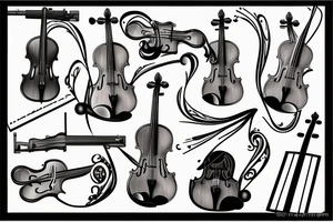 Violin tattoo idea