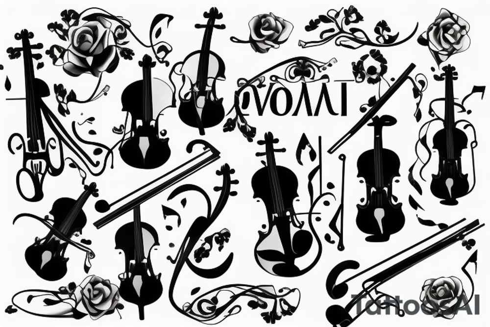 Violin tattoo idea