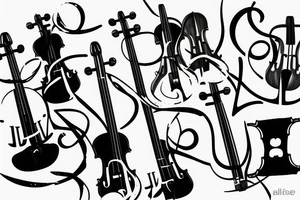 Violin tattoo idea