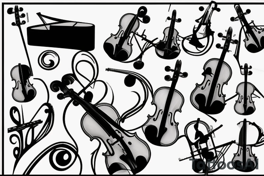 Violin tattoo idea
