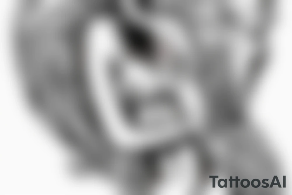Angel smoking a cigarette tattoo idea