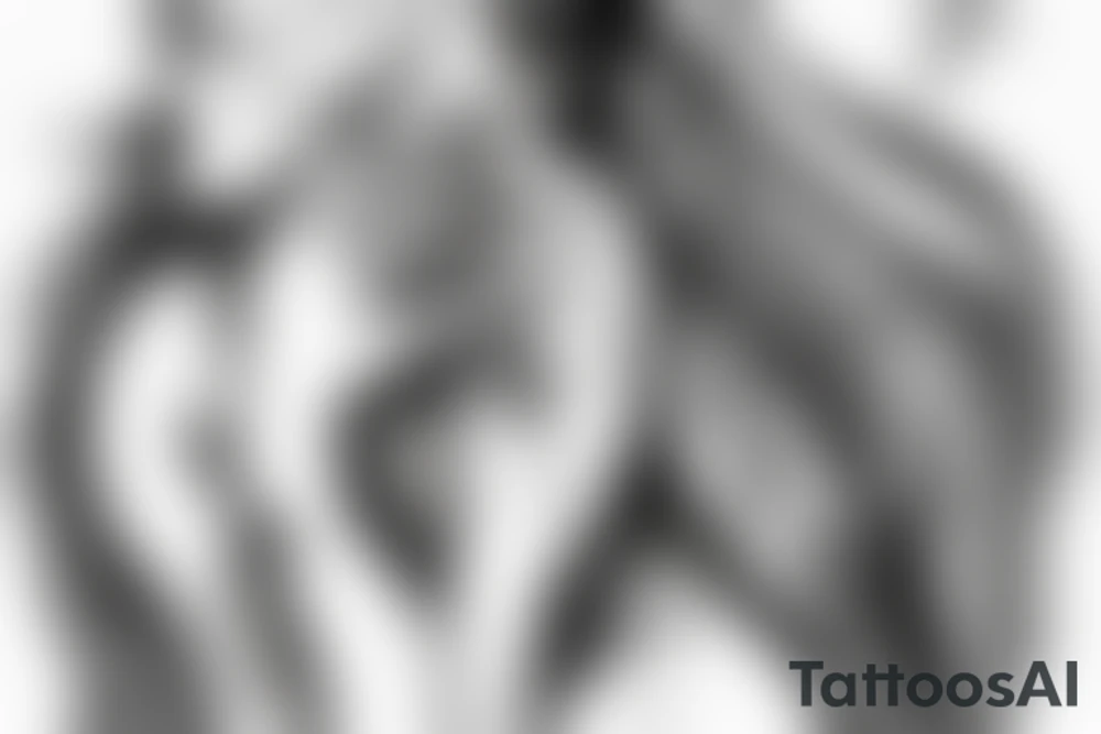 Angel smoking a cigarette tattoo idea