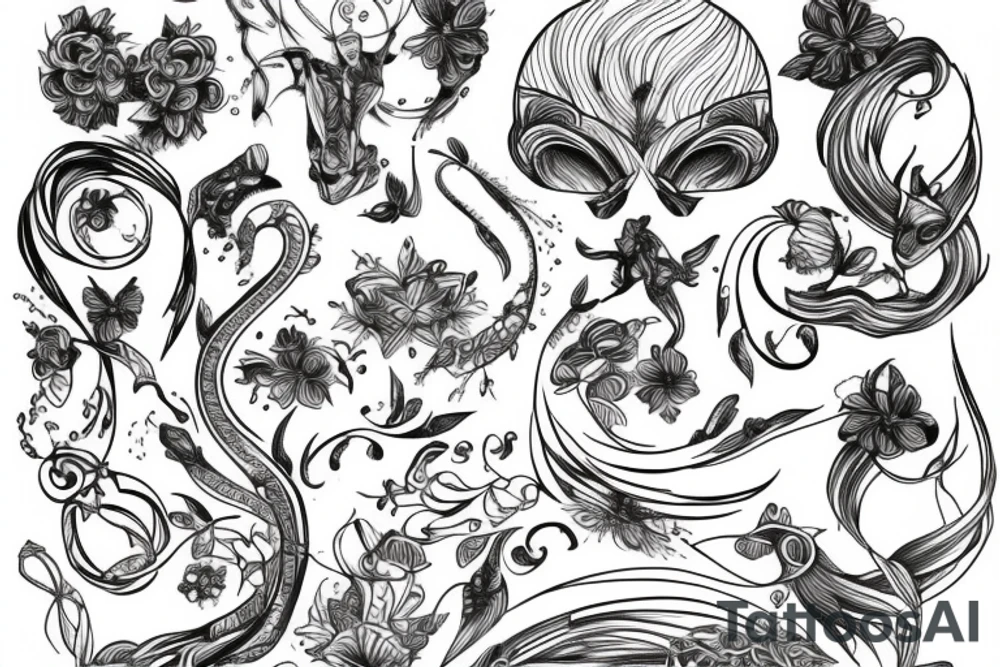 Fine line tattoo idea