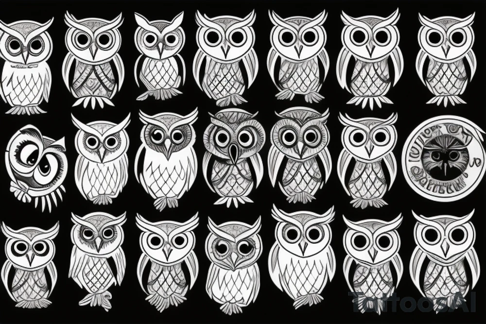 An owl tattoo idea