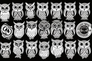 An owl tattoo idea