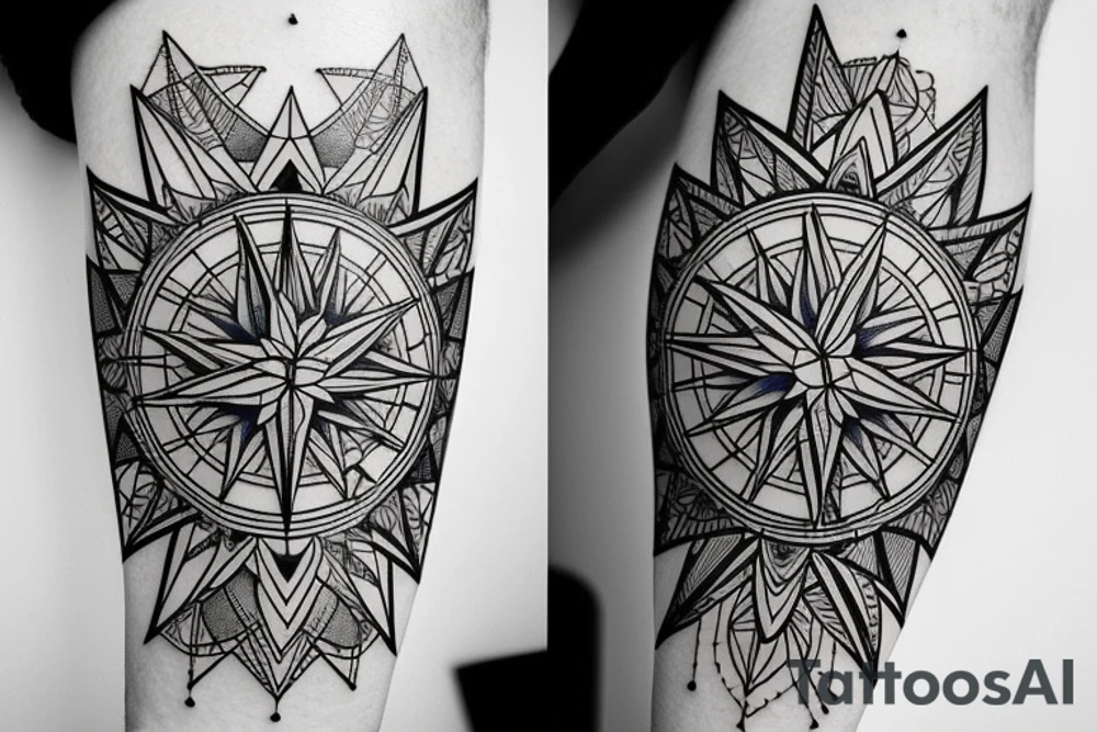 Blue Jay and compass
 for forearm tattoo idea