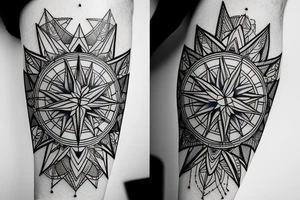 Blue Jay and compass
 for forearm tattoo idea