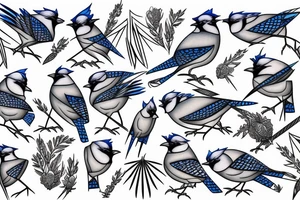 Blue Jay tattoo idea