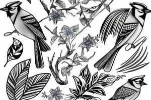 Blue Jay tattoo idea